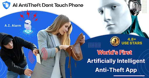 World's First AI Anti-Theft App - 4.8+ rated artificially intelligent phone theft prevention technology