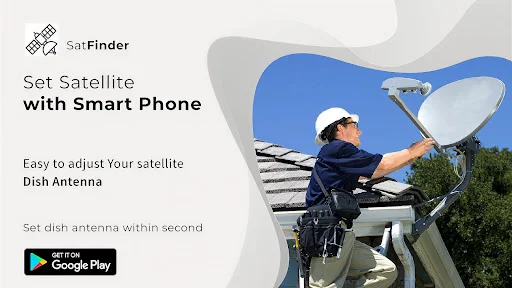 Set satellite dish with smartphone app for quick antenna adjustment and alignment within seconds