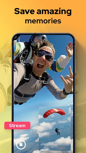 Save amazing memories dual camera action recording with simultaneous front and back video capture