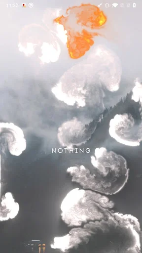 Animated particles with fluid motion effects on dynamic live wallpaper background display