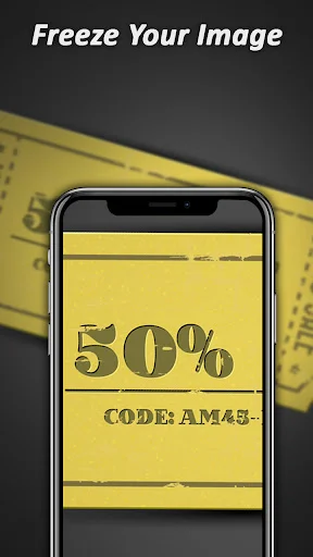 Magnifying Glass app freeze image feature capturing and magnifying yellow discount coupon code AM45-50% off
